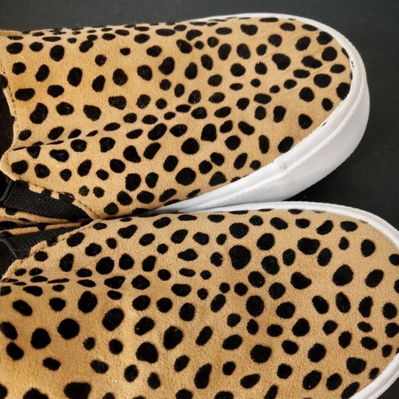 Leopard Canvas Soda Slip on Shoes Size 1 - Picture 3 of 9